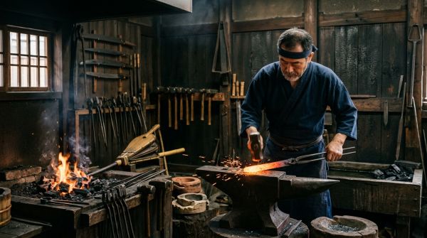 Où participer à des ateliers de fabrication de sabres japonais à Kyoto?