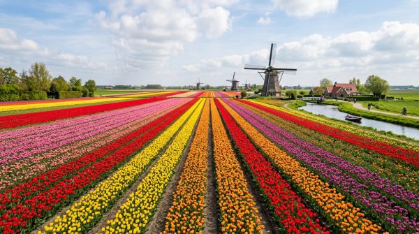 Où trouver les plus beaux champs de tulipes en fleur en Hollande : périodes et visites guidées ?