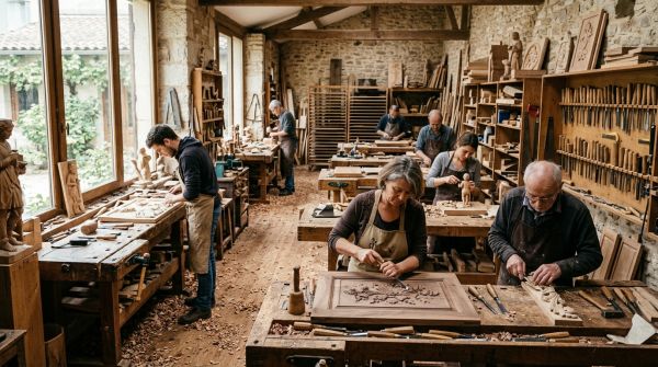 Quelle croisière propose des ateliers de sculpture sur bois avec des artisans balinais?